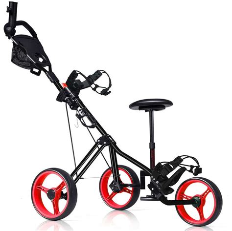 Top Best Golf Push Carts With Wheels In Reviews Buying Guide