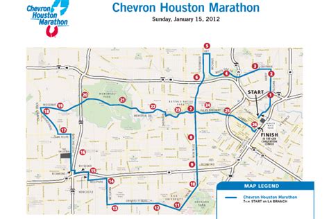 Chevron Houston Marathon 2013 Route Start Time Date And Tv Info