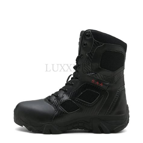 Homens Botas Militares T Ticas Homens Sapatos Casuais De Couro Botas