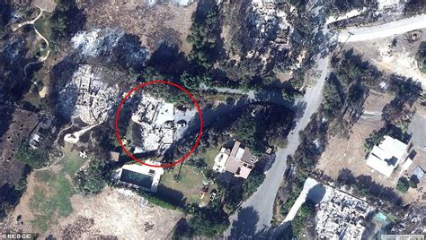 Satellite Images Show Stars Homes Before And After Malibu Wildfire