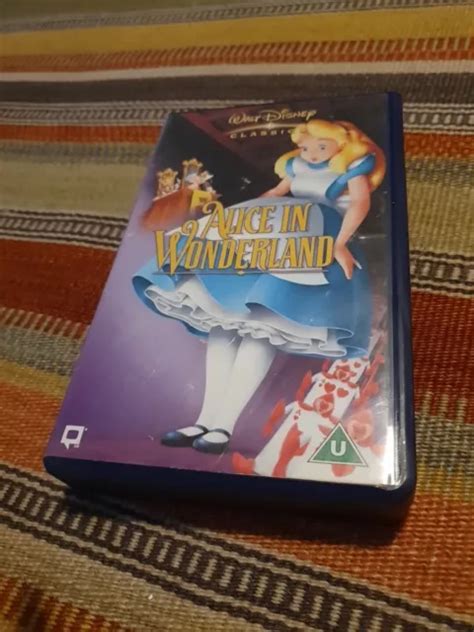 Walt Disney Classics Alice In Wonderland Vhs Tape Vintage Nostalgia