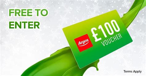 Win £100 Argos T Card Worksheets Library