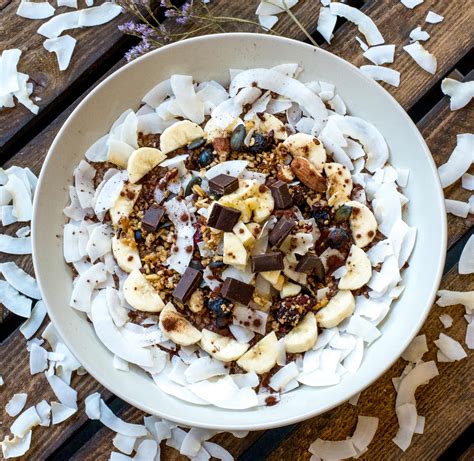 Schoko Porridge Mit Bananen Granola Youflake Rezepte