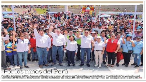 Festival Del D A Del Ni O Peruano En Ventanilla A Nivel Nacional