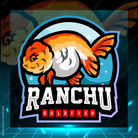 Ranchu Goldfish Mascot Esport Logo Design Stock Vector Adobe Stock