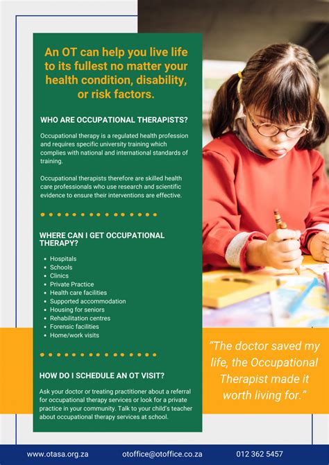 Occupational Therapy Promotional Flyersposters Otasa