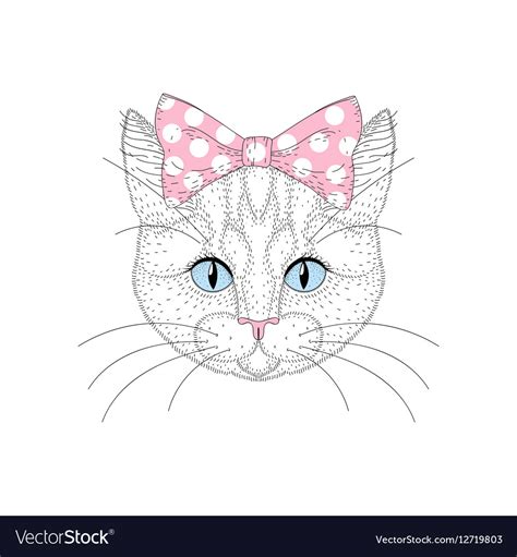 Котик с бабочкой на носу рисунок (Большая коллекция фото) - drawpics.ru