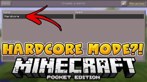 Hardcore Mode for Minecraft Pocket Edition 1.14