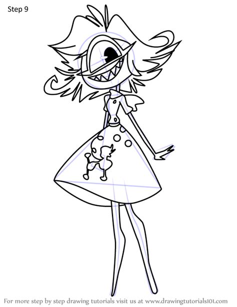 Learn How To Draw Niffty From Hazbin Hotel Hazbin Hotel Step By Step