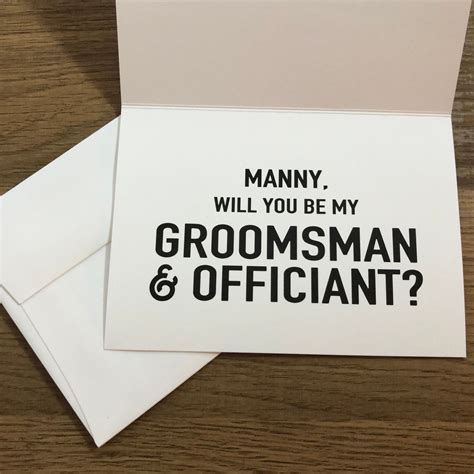 Will You Be My Groomsman Card Best Man Card Groomsmen Cards Etsy