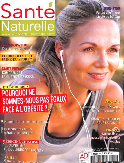 Santé Naturelle N° 59 Abonnement Santé Naturelle Abonnement