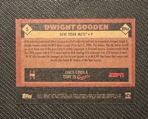 Topps Espn For Once Upon A Time In Queens Part Dwight