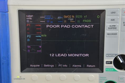 Zoll M Series Cct Biphasic J Defibrillator Monitor Ecg Masimo Spo