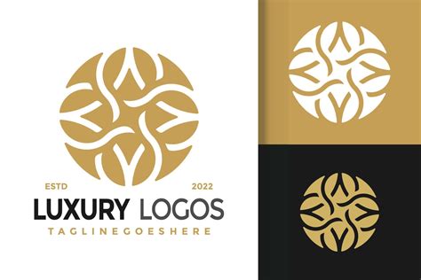 Luxury Flower Fashion Logo Design Brand Identity Logos Vector Modern Logo Logo Designs Vector