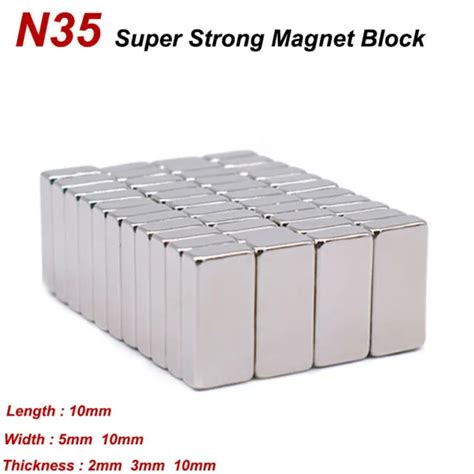 SUPERSTARKER MAGNET N35 Seltene Erden Neodym Magnete Block quadratische ...