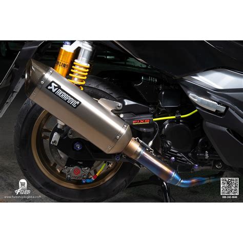 ทอ Akrapovic Slip on Titanium New Shape 2ร Logo Aluminium สำหรบ