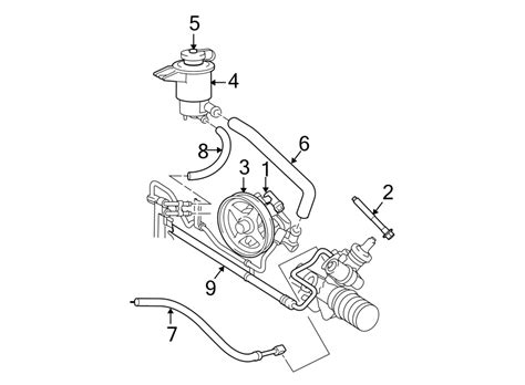 Ford Crown Victoria Power Steering Pressure Hose 6w1z3a719b Havre Ford Havre Mt