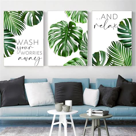 Monstera Plant Art For Wall Decor Monstera Plant