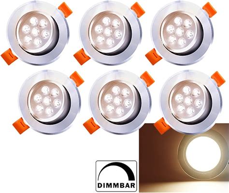 Hengda Lot De Spot Encastrable Dimmable Blanc Chaud Spot Led