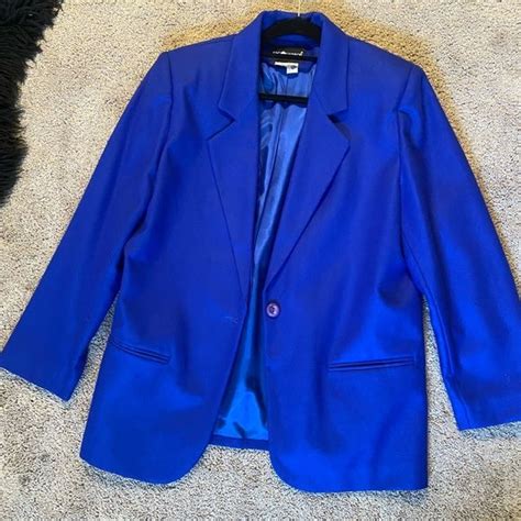 Bright Blue Blazer Coat Good To Wear Oversized Blue Blazer Coat