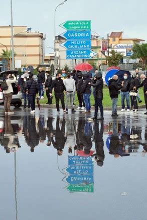 Few Dozen Traders Block Arzano Roundabout Editorial Stock Photo Stock