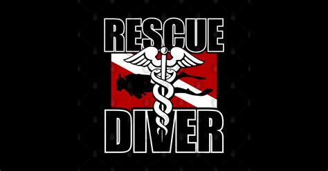 Rescue Diver Scuba Diver T Sticker Teepublic