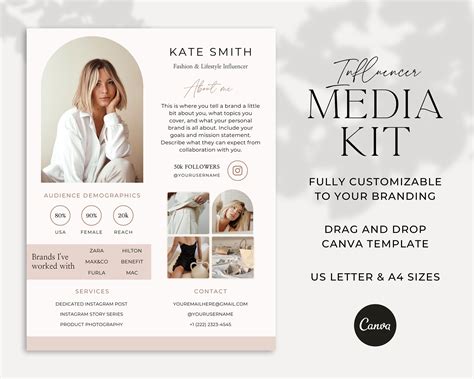 More Media Kit Templates Https Etsy Me Tuvbmk Get Off When