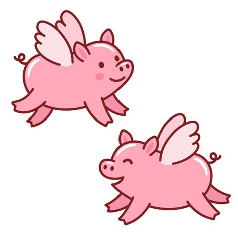 Flying Pig Illustrations, Royalty-Free Vector Graphics & Clip Art - iStock