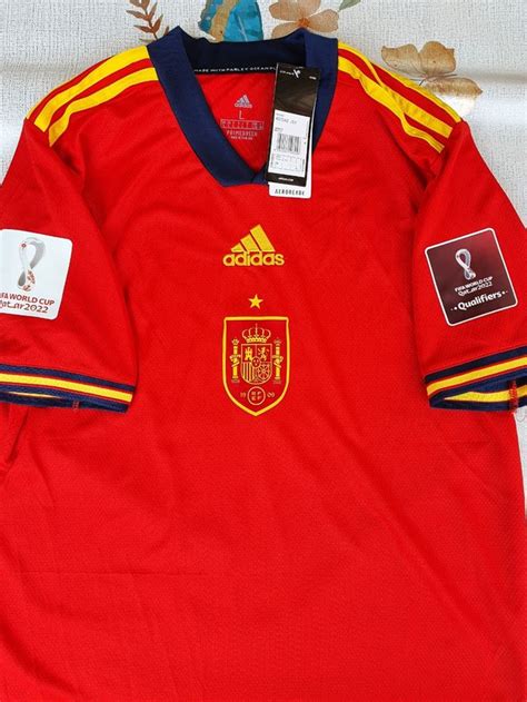 Camiseta España Para Mundial Talla L Con Parches De Segunda Mano Por