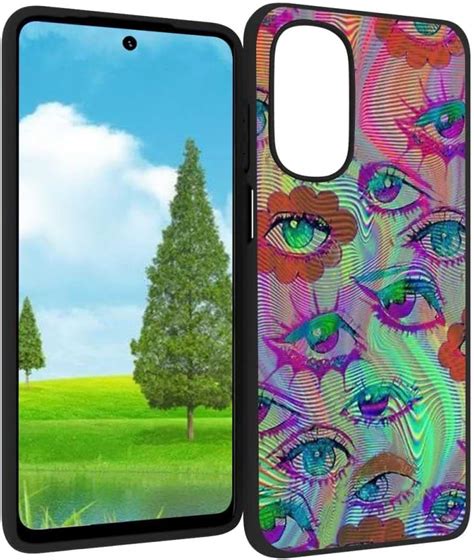 Reocahoo Designed For Motorola Moto G Stylus 5g 2022 Eyes Case Hippie Eyes Flower