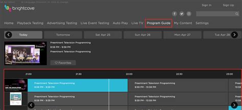 Creating An Electronic Program Guide EPG