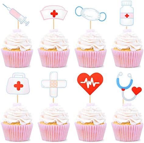 Nurse Doctor Hospital Cm Mini Discs Edible Wafer Paper Disc Cupcake