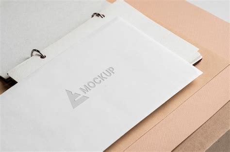 Premium PSD Mock Up Logo Design Business On White Paper