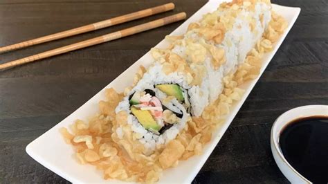 Delicious Crunchy Roll Sushi Recipe Crunchy California Roll