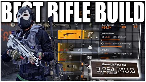 THE DIVISION 2 BEST DPS RIFLE BUILD 3 MILLION A SHOT SOLO HEROICS