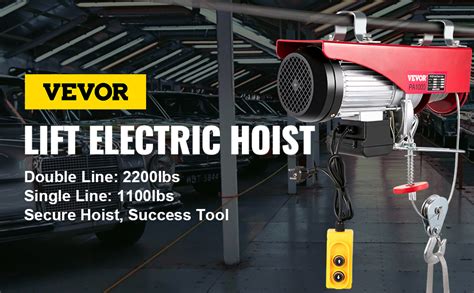 Happybuy Electric Hoist 2200 Lb Overhead Crane Garage W Steel Hook