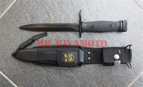 Jual Pisau Belati Sangkur Komando BAYONET M16 USA TNI AD BRIMOB