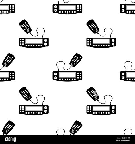 Ham Radio Icon Seamless Pattern Amateur Radio Icon Wireless Radio