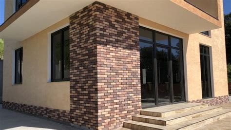 Фасад клинкерный, облицовка фасада клинкерной плиткой, клинкерный фасад