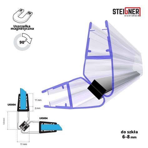 Zestaw Uszczelek Do Drzwi Kabiny Prysznicowej Ukm Magnetycznych