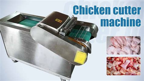 Chicken Cutter Machine Chicken Cutting Machine Chicken Cubing Machine Chicken Slicer Youtube