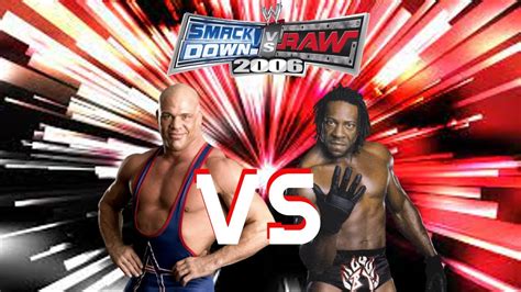 Kofhero77s Wwe Svr 06 Attire Mod Matches Kurt Angle Vs Booker T Youtube