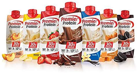 Premier Protein High Protein Shakes Variety Pack Chocolate Vanilla Strawberry And Cream