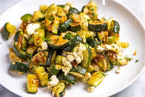 Roasted Zucchini With Feta Dearcuisine