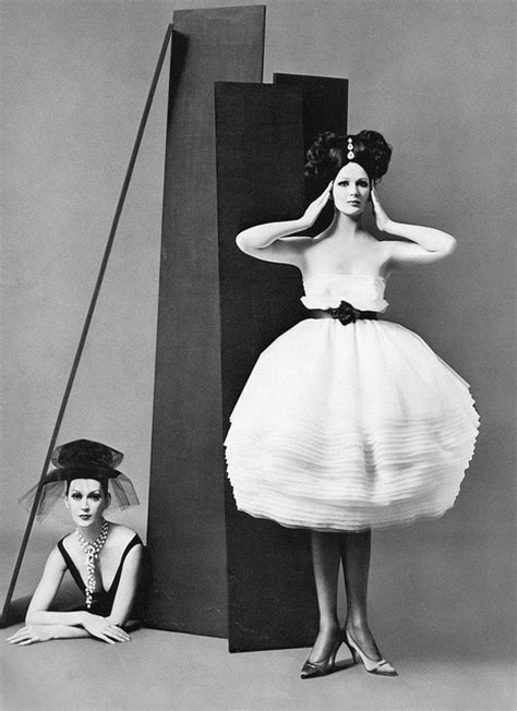 Dovima And Betsy Pickering In Dress And Hat By Lanvin Castillo Photo