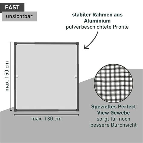 Windhager Insektenschutzfenster Insect Stop Plus Click Protect B X H