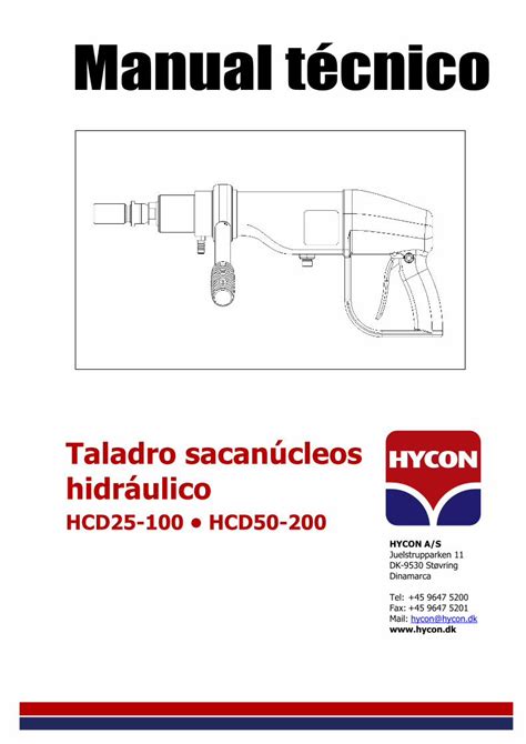 PDF Taladro sacanúcleos hidráulico hycon dk PDF fileusarse