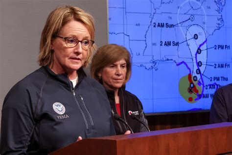 Fema Administrator Deanne Criswell Holds News Conference On Hurricane Ian