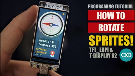 How To Rotate Sprites Tft Espi Library Programing Tutorial Youtube