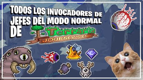 Cómo conseguir todos los INVOCADORES de jefes de Terraria YouTube